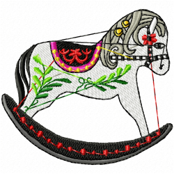 Horses Embroidery Design 7 Horses Embroidery Design 7